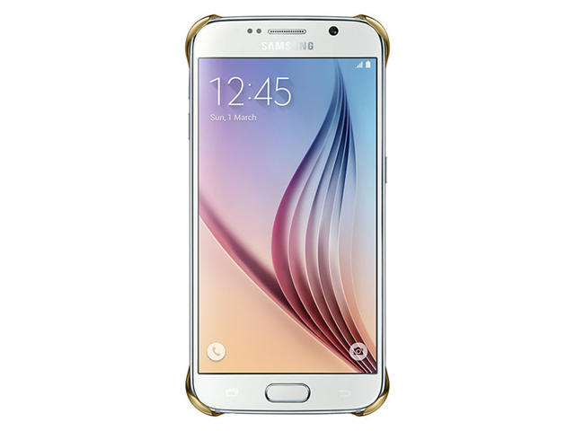 Калъфи Samsung Protective Clear Cover за Samsung Galaxy S6, прозрачен-златист
