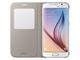 Калъфи Samsung S View Cover Fabric за Samsung Galaxy S6, златист