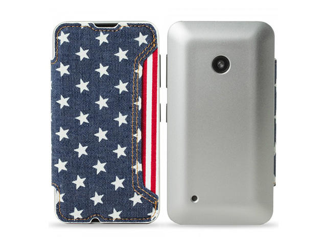 Калъфи Mozo Lumia 535 wallet T-bar phone case 