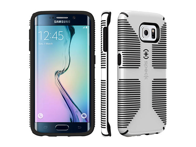 Калъфи Speck CandyShell Grip за Galaxy S6 Edge, White/Black