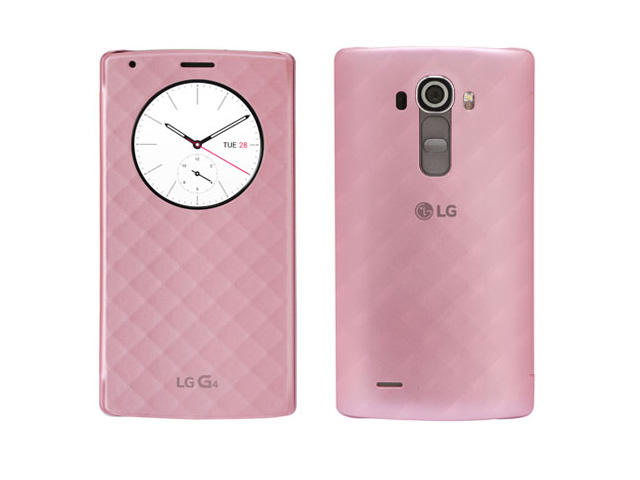 Калъфи LG QuickCircle Case за LG G4, в розово