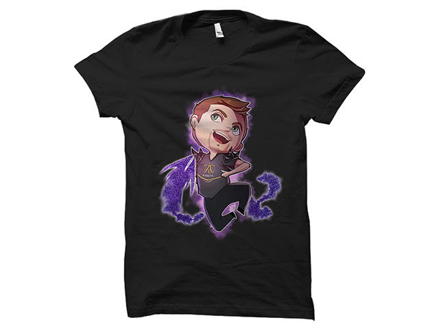 Облекло и аксесоари Fnatic Xpeke cartoon black T-shirt, размер L