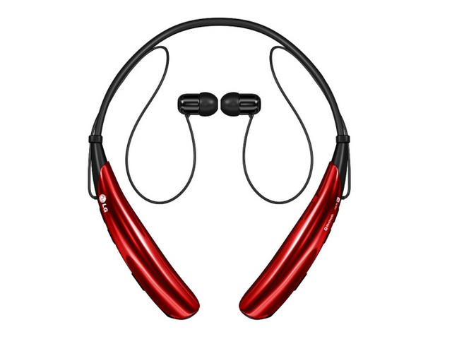 Слушалки LG Tone Pro, в черно-червено