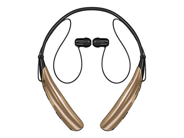 Слушалки LG Tone Pro, в черно-златисто