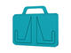 Стойки за мобилни устройства The Travel Book Rest, в синьо