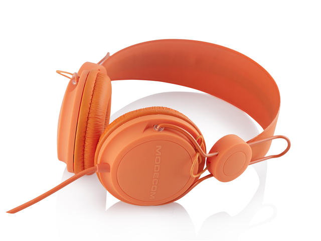 Слушалки Modecom MC-400 FRUITY, оранжеви