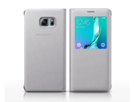 Калъфи Samsung S View Cover за Samsung Galaxy S6 Edge Plus, сребрист