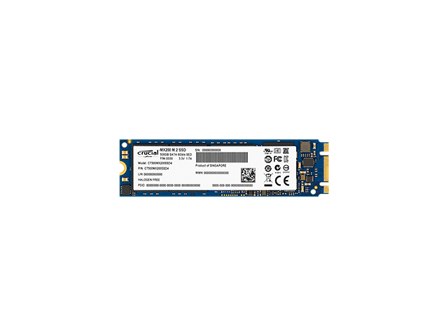 SSD 500GB M.2 SATA Crucial MX200, Single Sided