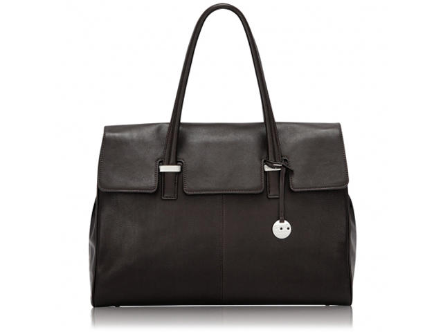 Чанти за Лаптопи Кожена чанта Knomo Helena кафява