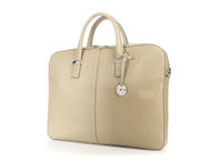 Чанти за Лаптопи Кожена чанта Knomo Larissa слонова кост