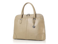 Чанти за Лаптопи Кожена чанта Knomo Rubi слонова кост