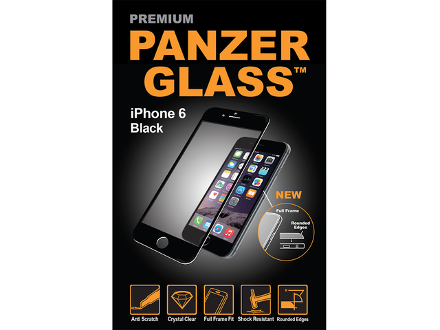 Защитно фолио Panzerglass Premium iPhone 6/6s , в черно
