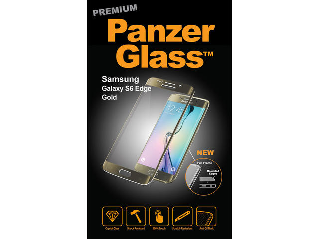 Защитно фолио Panzerglass Premium Samsung Galaxy S6 Edge, в златисто