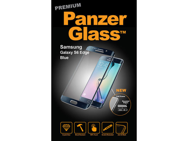 Защитно фолио Panzerglass Premium Samsung Galaxy S6 Edge, в синьо
