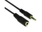 Кабели и Адаптери VCom аудио кабел 3.5 мм стерео M / F - CV202-3 метра