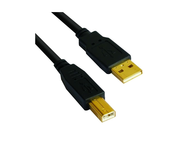 Кабели и Адаптери VCom кабел USB 2.0 AM / BM High Grade GOLD - CU201G-B-3 метра