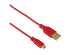 Кабели и Адаптери Hama USB - micro usb "Flexi-Slim", USB 2.0, 0,75м червен