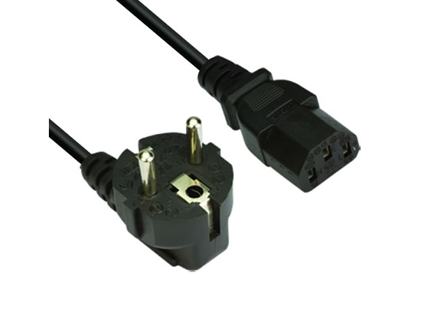 Кабели и Адаптери VCom захранващ кабел power cord computer schuko 220V - CE021-3 метра