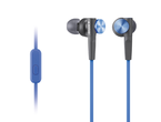 Слушалки Sony MDR-XB50AP, в черно-синьо