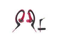 Слушалки Audio-Technica ATH-SPORT1RD SonicSport, в черно-червено