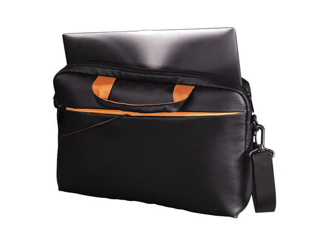 Чанти за Лаптопи Hama "Almere" в черно-оранжево