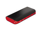 Външни батерии Hama "Pipe" Power Pack, 13000 mAh, в черно-червено