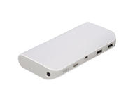 Външни батерии Hama "Pipe" Power Pack, 13000 mAh, в бяло-сиво