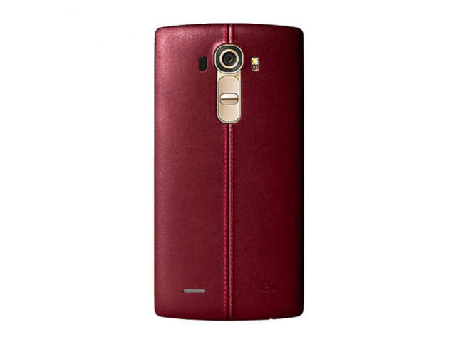 Калъфи LG G4 Leather Battery Cover, в червено