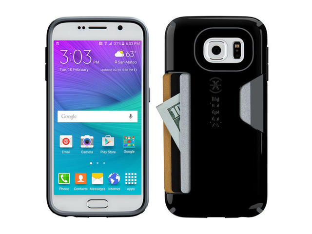 Калъфи Speck CandyShell Card за Samsung Galaxy S6 Black/Slate Grey 