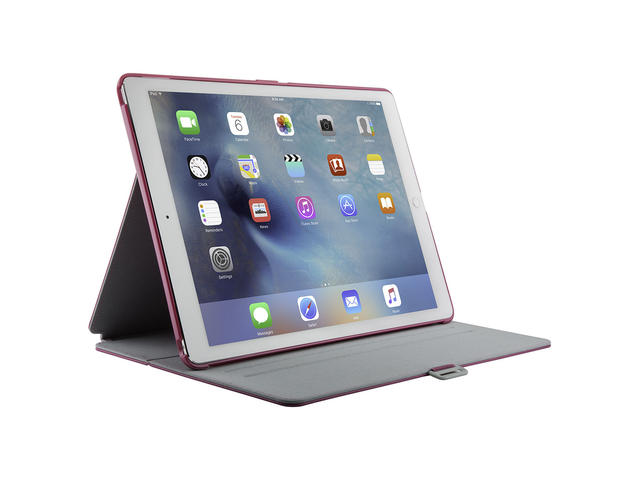 Калъфи за таблети Speck iPad Pro StyleFolio Black - Fuchsia Pink/Nickel Grey