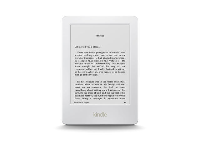 E-reader Amazon Kindle Glare, в бяло