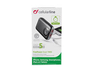 Външни батерии Cellular line външна батерия за телефон 7800mA, черна