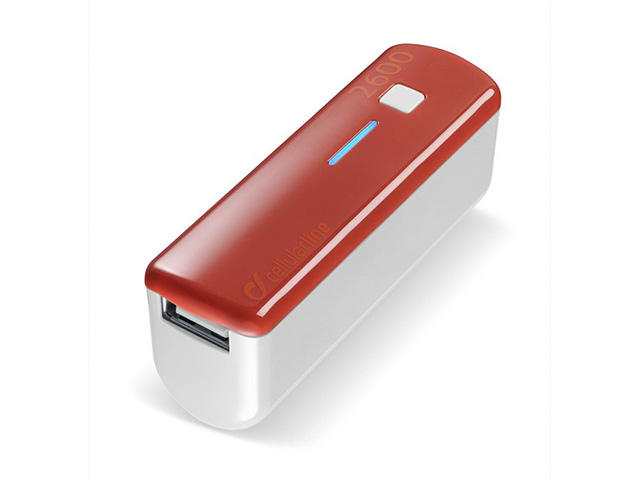 Външни батерии Cellular line външна батерия за телефон 2600mA, червена