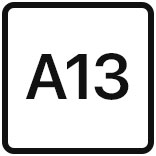 Apple A13 Bionic (7 nm+)  (2x2.65 GHz Lightning + 4x1.8 GHz Thunder)